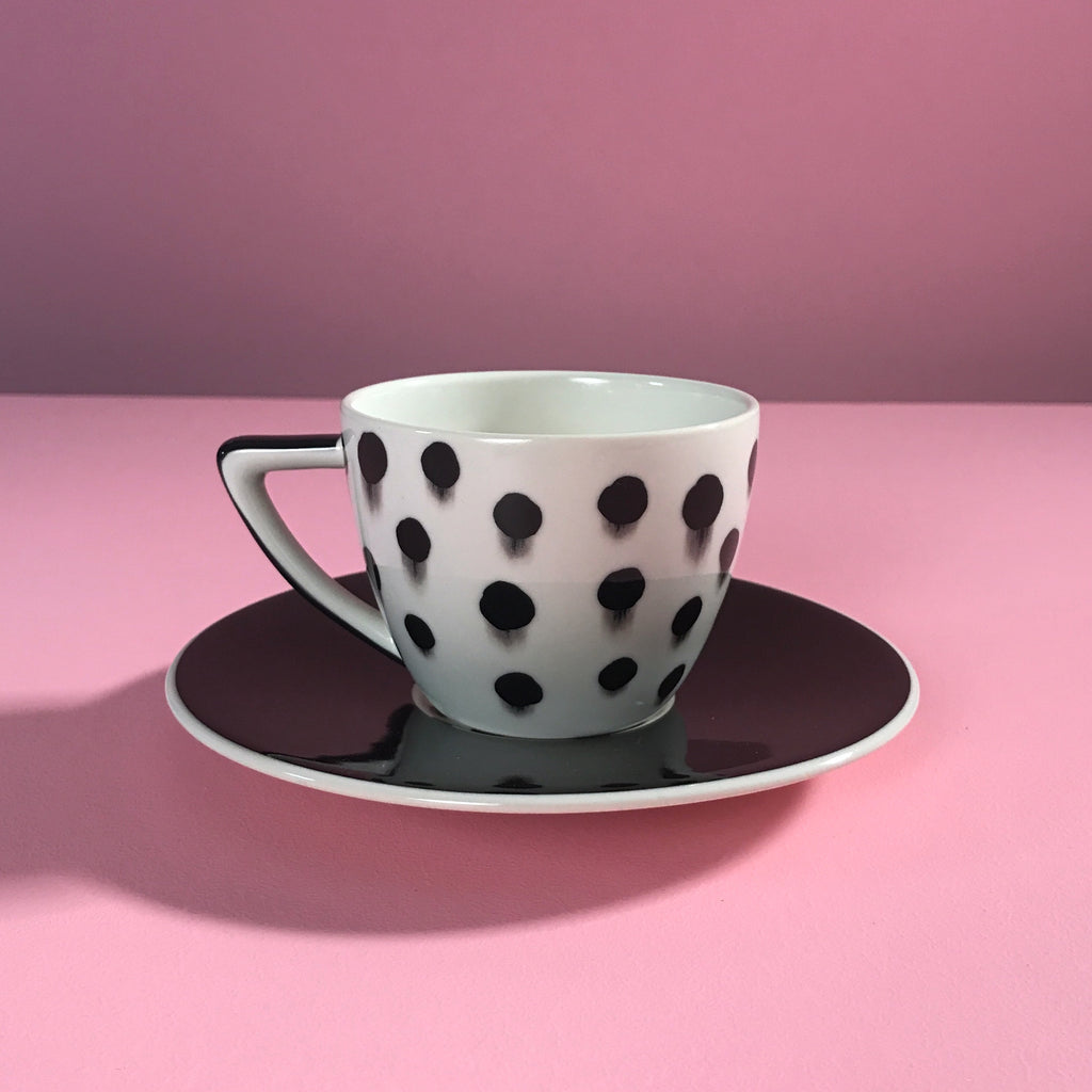 '80s "Dots" Cup & Saucer by Rady & Mizuno for Swid Powell
