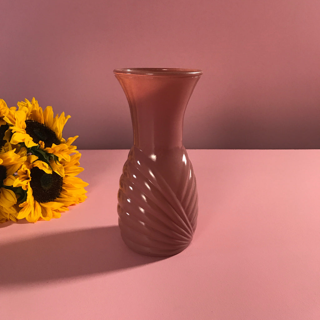 '80's Deco Glass Vase