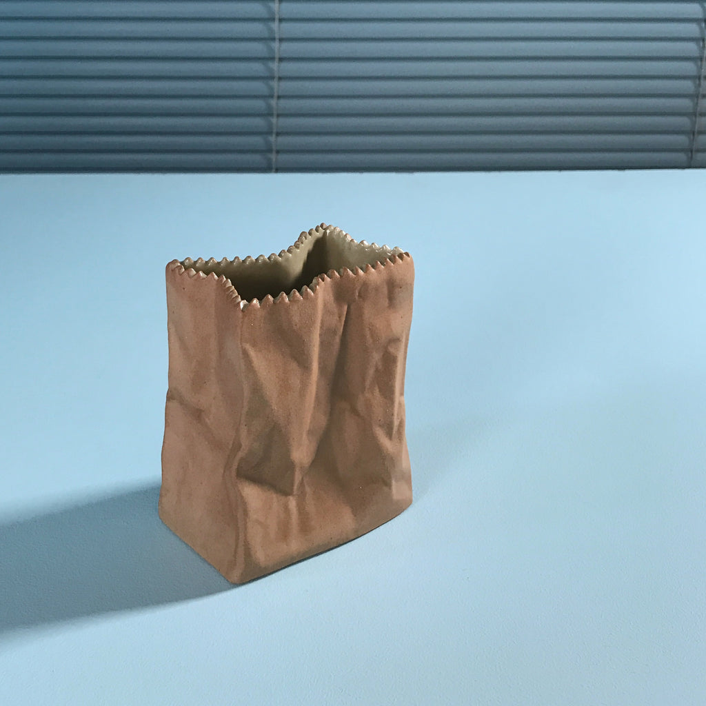 Ceramic Bag Vase by Tapio Wirkkala for Rosenthal
