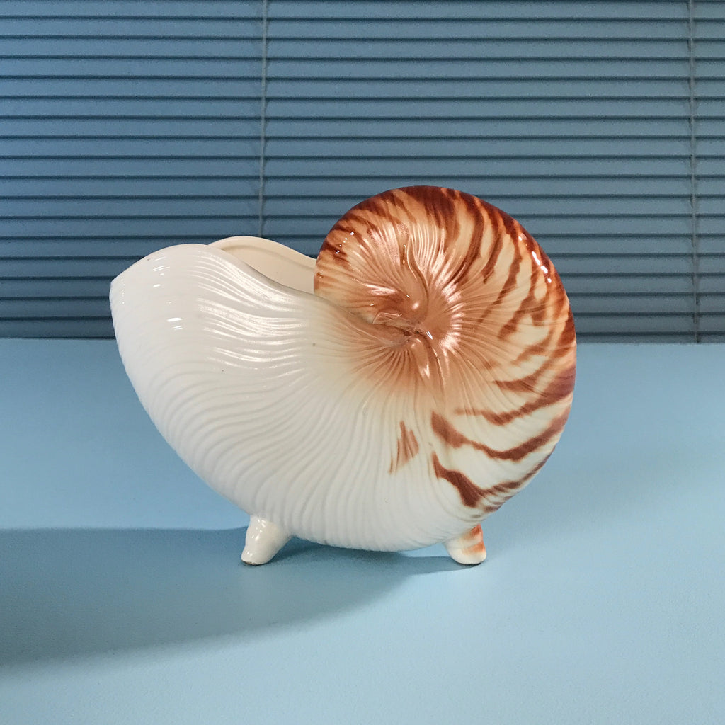 Fitz & Floyd Nautilus Shell Vase